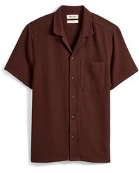 Madewell - Woven Waffle Cotton Easy Shirt - Lyst