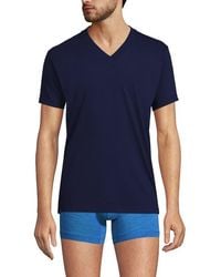 Lands' End - V-Neck Undershirt 3 Pack - Lyst