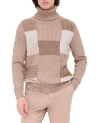 Bugatchi - Pattern Wool Blend Turtleneck Sweater - Lyst