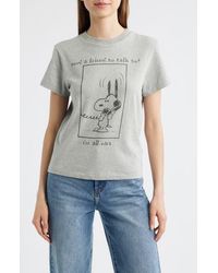 RE/DONE - Classic Peanuts Snoopy Graphic T-Shirt - Lyst