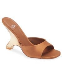 Jeffrey Campbell - Mew 2 Satin Slide Sandal - Lyst