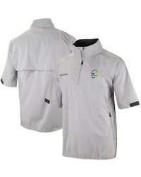 Columbia - Wm Phoenix Open Big Shot Omni-Wick Short Sleeve Half-Zip Windbreaker Jacket - Lyst