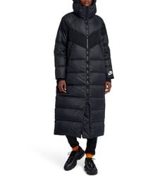 nike long puffer jacket women's
