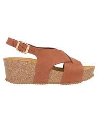 Celtic & Co. - Crossover Detail Wedge Sandal - Lyst