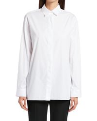 The Row - Big Sisea Cotton Poplin Button-up Shirt - Lyst