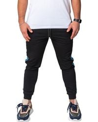 Maceoo - Side Stripe Skinny Fleece Joggers - Lyst