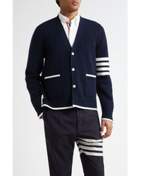 Thom Browne - 4-Bar Milano Stitch Virgin Wool Cardigan - Lyst