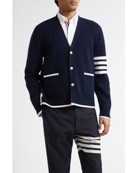 Thom Browne - 4-Bar Milano Stitch Virgin Wool Cardigan - Lyst