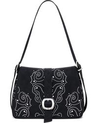 Desigual - Studded Faux Leather Crossbody Bag - Lyst