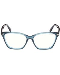 Tom Ford - 56Mm Cat Eye Light Blocking Optical Glasses - Lyst