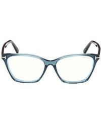 Tom Ford - 56Mm Cat Eye Light Blocking Optical Glasses - Lyst