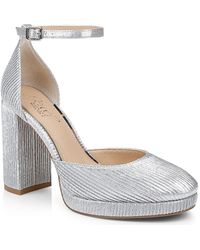 Badgley Mischka - Stephanie Ankle Strap Platform Pump - Lyst