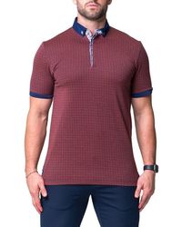 Maceoo - Mozartopa Short Sleeve Cotton Polo - Lyst