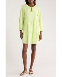 Tommy Bahama - Coastalina Long Sleeve Tiered Minidress - Lyst