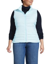 Lands' End - Wanderweight Packable Ultralight Down Vest - Lyst