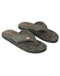 Animal - Swish Leaf Print Flip Flops - Lyst