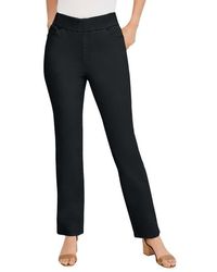 Jessica London - Comfort Waist Stretch Denim Straight Leg Jean - Lyst