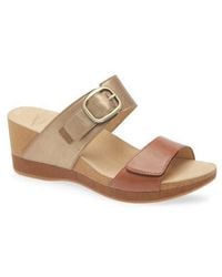 Dansko - Shannon Platform Wedge Slide Sandal - Lyst