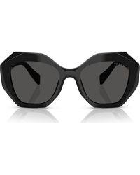 Prada - 53Mm Gradient Irregular Sunglasses - Lyst