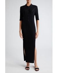 Loulou Studio - Elyna Rib Fitted Stretch Silk & Linen Sweater Dress - Lyst