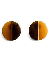 Mango - Round Resin Drop Earrings - Lyst