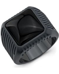 Room101 - Onyx Block Ring - Lyst