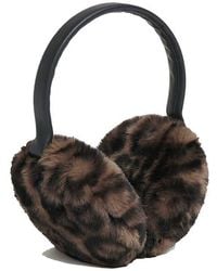 Apparis - Esme Leopard Faux Fur Earmuffs - Lyst