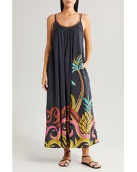 FARM Rio - Pineapple Wave Cotton Cover-up Dress - Lyst