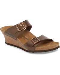 esra cognac wedge shoes