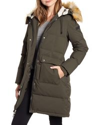 sam edelman faux fur trimmed parka