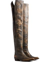 KHAITE - Clive Over The Knee Western Boot - Lyst
