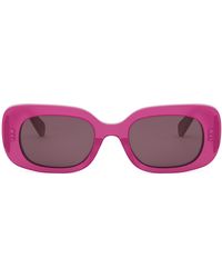 Celine - Bold 3 Dots 51mm Rectangular Sunglasses - Lyst