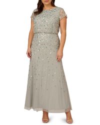 beadwork in gown