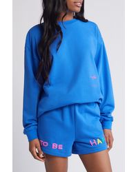 The Mayfair Group - You Deserve To Be Happy Oversize Sweatshirt - Lyst