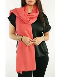 Portolano - Cashmere Pashmina Wrap With Fringes - Lyst