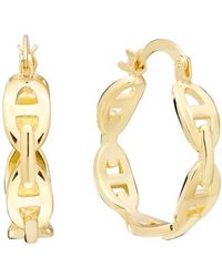 ATHRA LUXE - Mariner Link Hoop Earrings - Lyst
