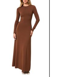 Solid & Striped - The Dora Long Sleeve Knit Maxi Dress - Lyst