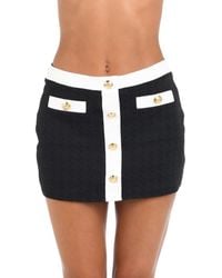 L'Agence - Coco Colorblock High Waist Cover-Up Skirt - Lyst
