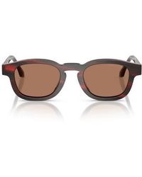 Armani - 48Mm Rectangle Sunglasses - Lyst