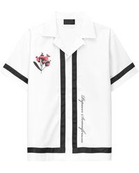 RTA - Nathan Poppy Graphic Oversized Button-Up Camp Shirt - Lyst