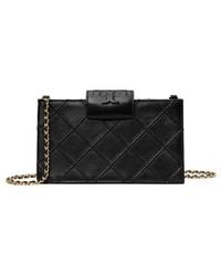 Tory Burch - Mini Fleming Soft Quilted Leather Wallet On A Chain - Lyst