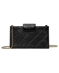 Tory Burch - Mini Fleming Soft Quilted Leather Wallet On A Chain - Lyst