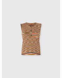 Missoni - Buttoned Vest With Flame Pattern - Lyst