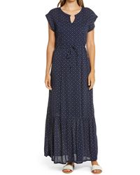 caslon twist neck maxi dress