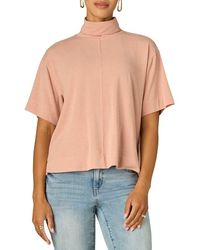 Wit & Wisdom - Boxy Elbow Sleeve Turtleneck Top - Lyst