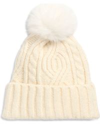 Treasure & Bond - Cable Stitch Pom Beanie - Lyst