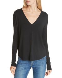 Rag & Bone - Hudson High/low Tee - Lyst