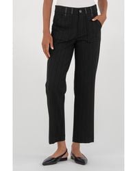 Kut From The Kloth - Faye High Waist Pinstripe Ankle Wide Leg Pants - Lyst