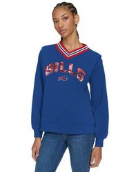 Tommy Hilfiger - Buffalo Bills Alice V-Neck Pullover Sweatshirt - Lyst