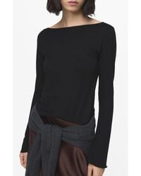 Mango - Boatneck Top - Lyst